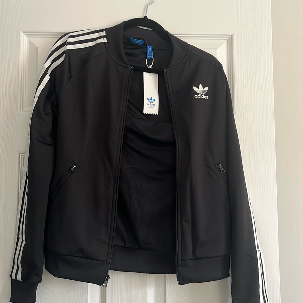 Black adidas jacket superstar